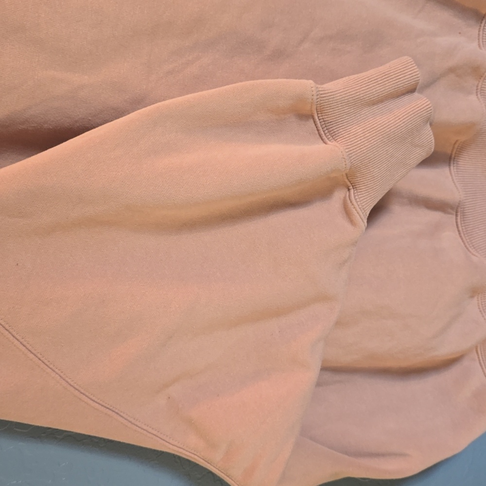 Nike collection fleece oversized crew neck sweatshirt in sand - Picture 4 of 8